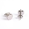Non-Tarnish Apple 304 Stainless Steel Ear Studs X-EJEW-F0075-049P-1
