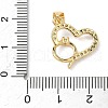Brass Micro Pave Cubic Zirconia Pendants KK-Q068-20G-3