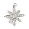 Brass Micro Pave Cubic Zirconia Pendants KK-M322-27P-1