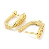 Rack Plating Brass Hoop Earring Findings EJEW-C102-25G-2