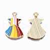 Alloy Enamel Pendants ENAM-S127-010-RS-2