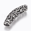 304 Stainless Steel Hollow Tube Beads STAS-I082-11AS-3
