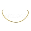 Brass Curb Chain Necklaces NJEW-JN04747-1