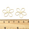 Brass Hollow Flower Pendants KK-B134-03G-3