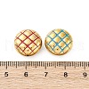 304 Stainless Steel Enamel Beads STAS-B085-01G-3