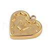 Ion Plating(IP) 304 Stainless Steel Charms STAS-U019-22G-2