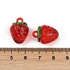 Transparent Resin Pendants RESI-R466-01-3