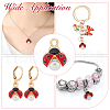 HOBBIESAY 30Pcs Alloy Pendants ENAM-HY0002-99-7
