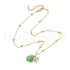 Resin Fruit Pendant Necklaces NJEW-JN05204-05-4