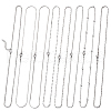 SUNNYCLUE 8Pcs 8 Styles 304 Stainless Steel Chain Necklaces Set NJEW-SC0001-08-1