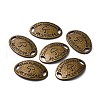 Tibetan Style Alloy Oval with Word & umbrella Links X-TIBE-Q045-11AB-NR-3