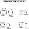 Unicraftale 304 Stainless Steel Split Rings STAS-UN0006-83P-2