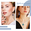 28Pcs 14 Styles Mixed Gemstone Chip European Dangle Charms PALLOY-AB00058-7
