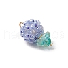 Glass Seed Beaded Pendants PALLOY-MZ00593-02-3