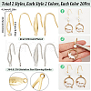 SUNNYCLUE 80Pcs 4 Styles 304 & 316 Stainless Steel Earring Hooks STAS-SC0009-21-2