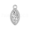 Brass Micro Pave Cubic Zirconia Pendants FIND-PW0025-01B-03-1