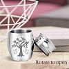 CREATCABIN Column Alloy Cremation Urn AJEW-CN0002-08B-6