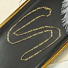 2mm Rack Plating Brass Figaro Chain Necklaces for Women Men MAK-L044-34G-3