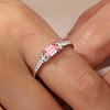 Simple Stylish S925 Sterling Silver Micro Pave Cubic Zirconia Rings for Women TG6713-2-5