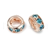 Brass Rhinestone Beads KK-U071-02C-03LG-2