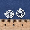 925 Sterling Silver Hollow Connector Charms STER-A046-01S-3