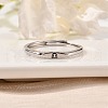 Rhodium Plated 925 Sterling Silver Adjustable Rings RJEW-S397-01P-11-2