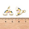 Brass Enamel Charms KK-L237-028G-03-3