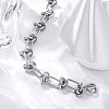 Tarnish Resistant 304 Stainless Steel Link Chain Bracelets BJEW-Z011-09P-2