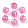 Opaque Acrylic Beads OACR-G012-03A-1