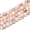 Natural Cultured Freshwater Pearl Beads Strands PEAR-N013-07O-5