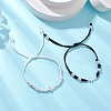 2Pcs Cross Alloy Link Bracelets BJEW-JB11528-2