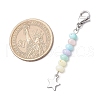 3Pcs 304 Stainless Steel with Dyed Natural Freshwater Shell Bead Pendant Decoration HJEW-JM03187-02-3
