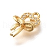 Brass Micro Pave Cubic Zirconia Pendants KK-K294-03G-2