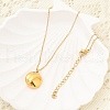 304 Stainless Steel Clear Cubic Zirconia Constellation Pendant Necklaces NJEW-R021-02G-01-3