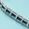 Rack Plating Brass Rectangle Link Bracelet BJEW-Q771-09S-3