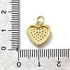 Brass Micro Pave Clear Cubic Zirconia Pendants ZIRC-I070-143G-3