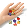 10Pcs 5 Style Translucent Acrylic Pendants TACR-YW0001-83-4