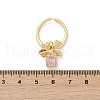 Brass Micro Pave Cubic Zirconia Adjustable Open Cuff Rings for Women RJEW-U057-05G-5
