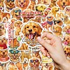 50Pcs Cartoon Dog Paper Stickers STIC-C012-18-3