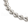 304 Stainless Steel Link Chain Bracelets for Women BJEW-S153-11P-2