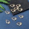 10Pcs Alloy Crystal Rhinestone Links/Connectors ALRI-FS0001-03G-8