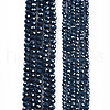 Electroplate Glass Beads Strands EGLA-A044-P4mm-A16-2