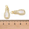 Brass Micro Pave Cubic Zirconia Pendants KK-B083-10G-3