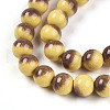 Baking Painted Glass Beads Strands DGLA-N012-8mm-09-3