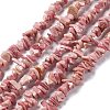 Natural Rhodonite Chip Beads Strands G-G905-01-1