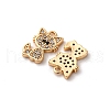 Brass Micro Pave Cubic Zirconia Pendants KK-Z112-15G-2