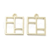 Rack Plating Alloy Pendants PALLOY-F311-14G-1