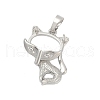 Brass Pendant Cabochon Settings KK-S521-17H-P-2