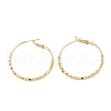 Brass Round Ring Hoop Earrings EJEW-A025-01D-1