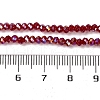 Baking Electroplate Glass Beads Strands X-DGLA-A039-J4mm-B19-4